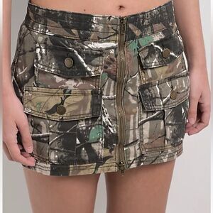 Nordstrom Camouflage Mini Skirt with Pockets